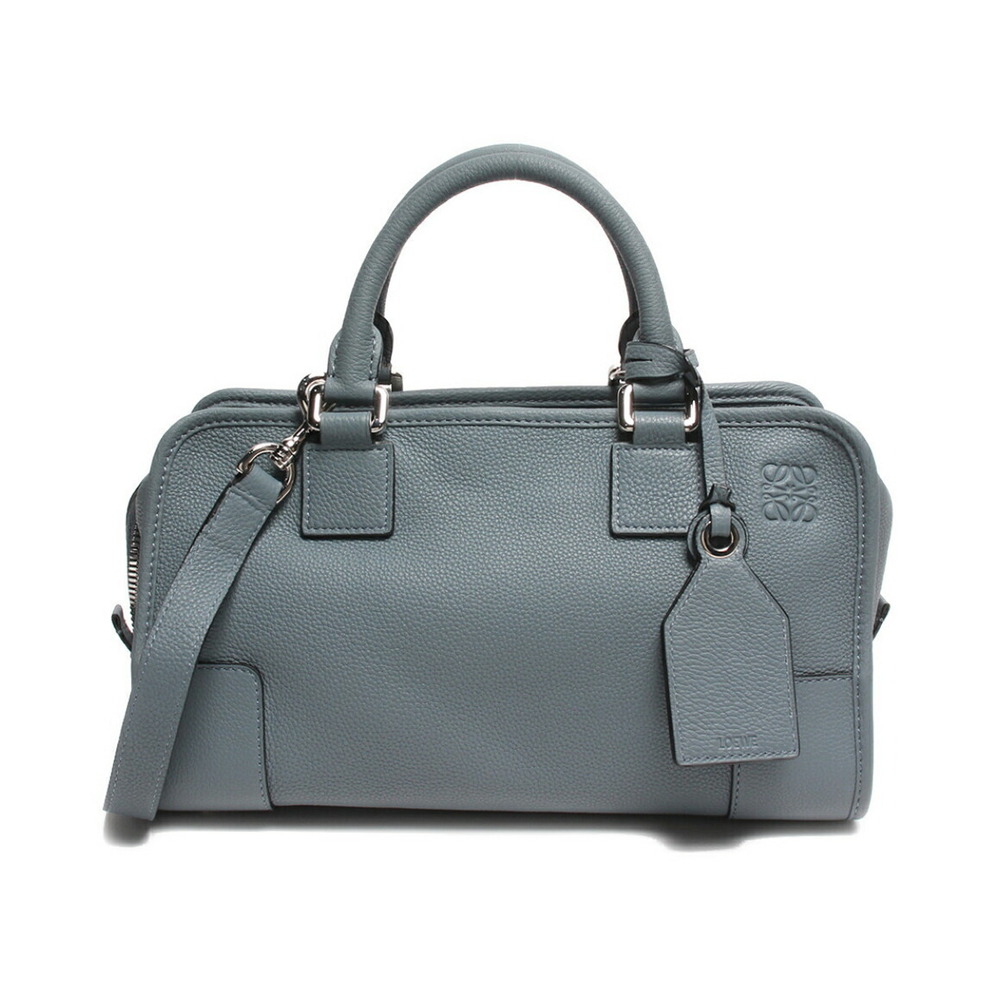 Loewe Amazona leather handbag stone blue